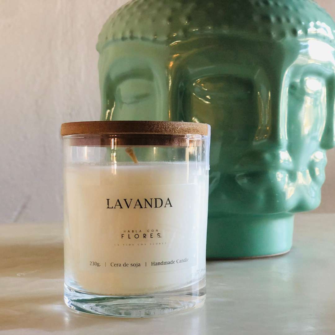 Vela de Soya | Flor Lavanda | Eco Frienly